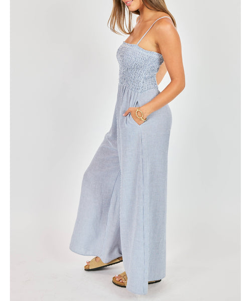Sunkissed Smocked Jumpsuit