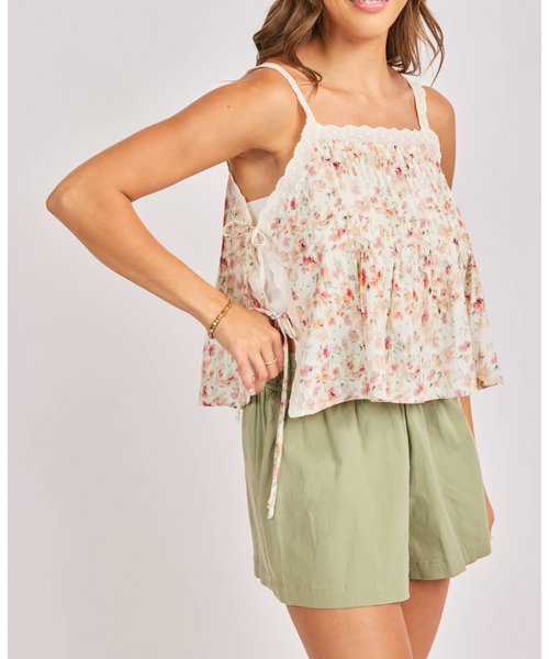 Myra Lace Detail Tank Top