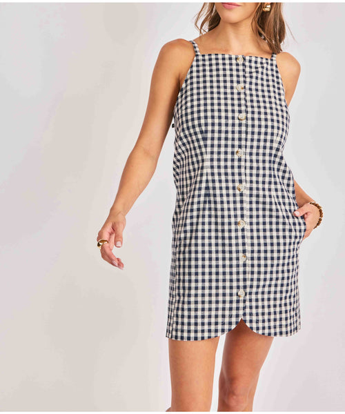 Tribute Gingham Mini Dress