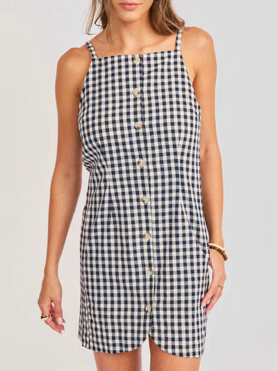 Tribute Gingham Mini Dress