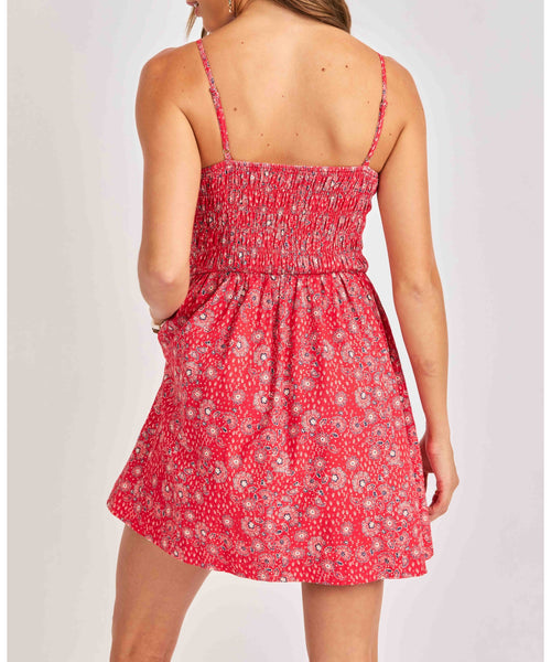 Floral Fireworks Mini Dress