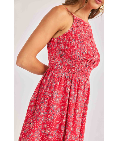 Floral Fireworks Mini Dress
