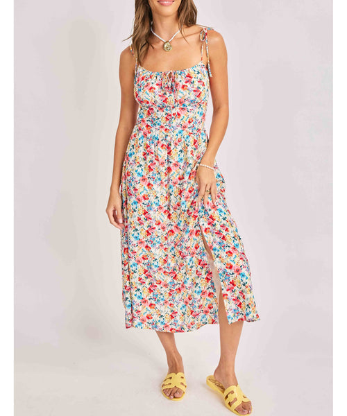 Walk in the Park Floral Midi Dress