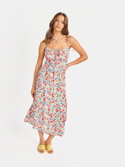 Walk in the Park Floral Midi Dress