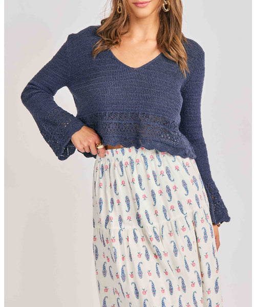 Laguna Open Knit Pullover