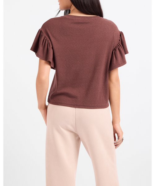 Fina Ruffle Sleeve Top