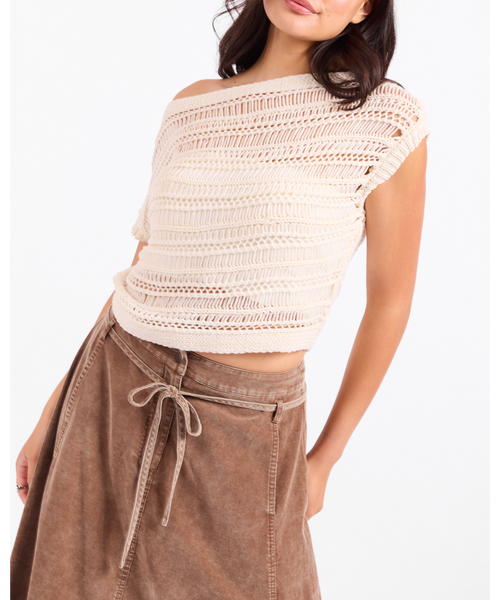 Lark Open Knit Top