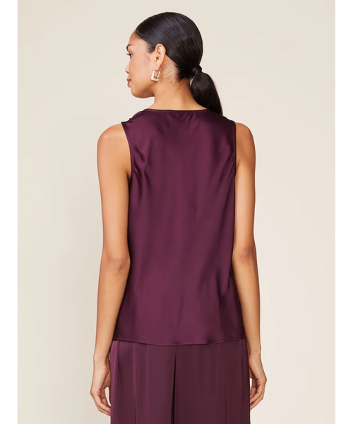 Shine Bright Satin Cowl Neck Top
