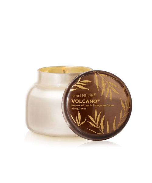 Capri Blue Autumn Glow Volcano White Signature Candle - Volcano 19oz