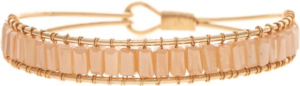 Beaded Hook Cuff Bracelet - Natural