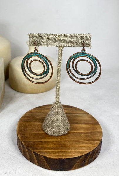 Patina Hoop Earrings