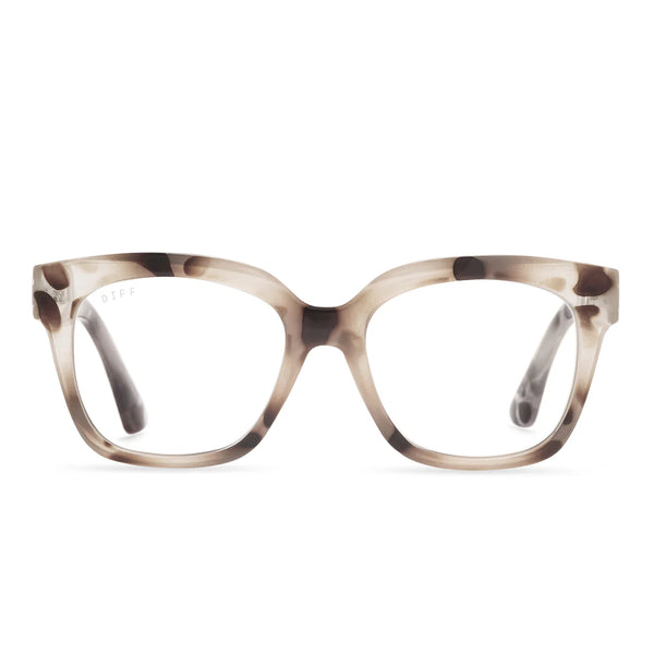 Diff Reader/Blue Light Glasses - Ava Cream Tortoise