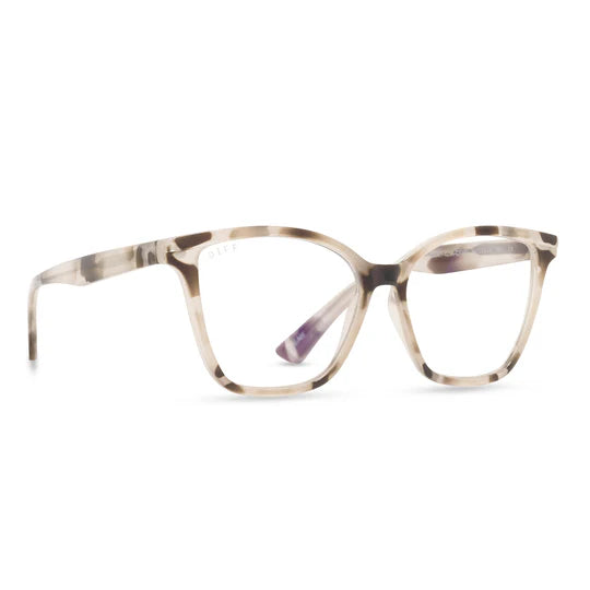 Diff Reader/Blue Light Glasses - Leah Cream Tortoise