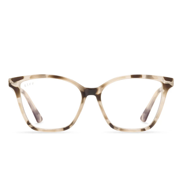 Diff Reader/Blue Light Glasses - Leah Cream Tortoise