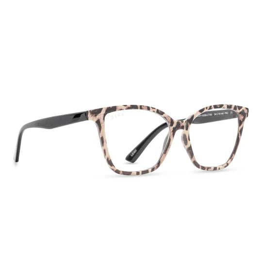 Diff Reader/Blue Light Glasses - Leah Leopard Tortoise