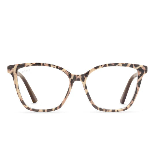 Diff Reader/Blue Light Glasses - Leah Leopard Tortoise