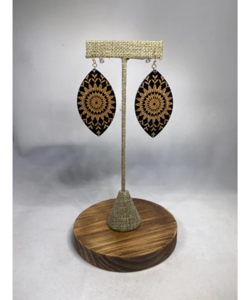 Boho Wooden Dangle Earrings