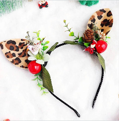 Reindeer Leopard Headband