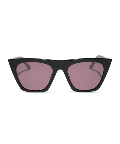 Diff Sunglasses - Avril Black + Aubergine