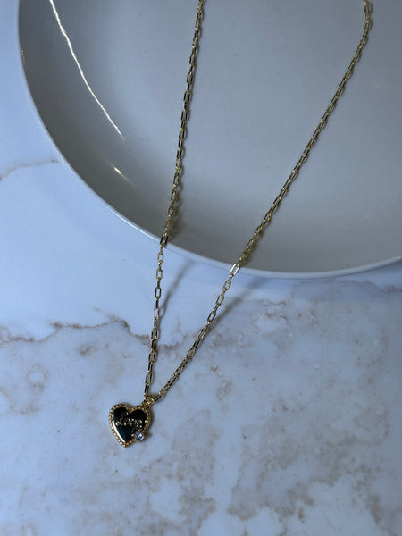 LOVE CZ Heart Necklace