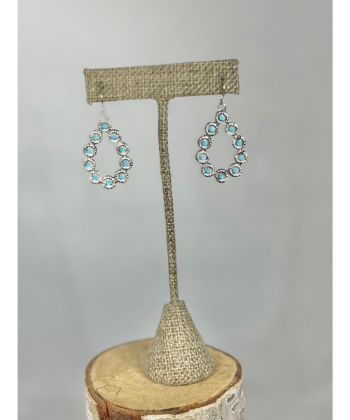 Andi Teardrop Dangle Earrings - Silver