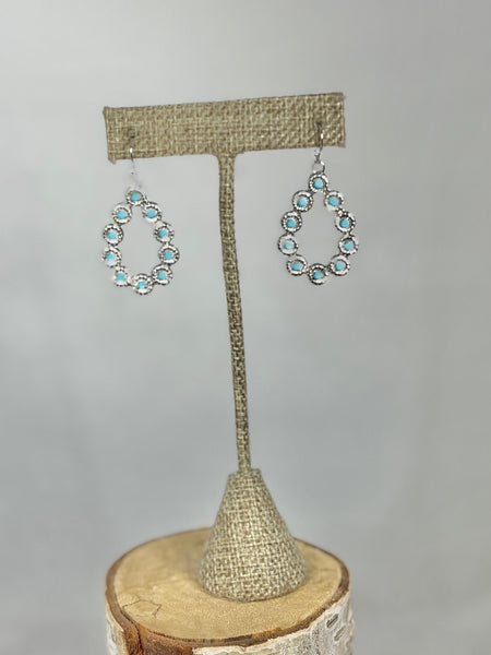 Andi Teardrop Dangle Earrings - Silver
