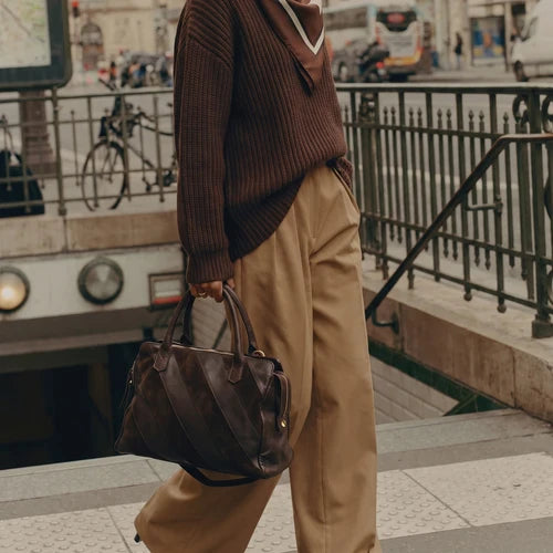 Jaime Suede Leather Crossbody Bag