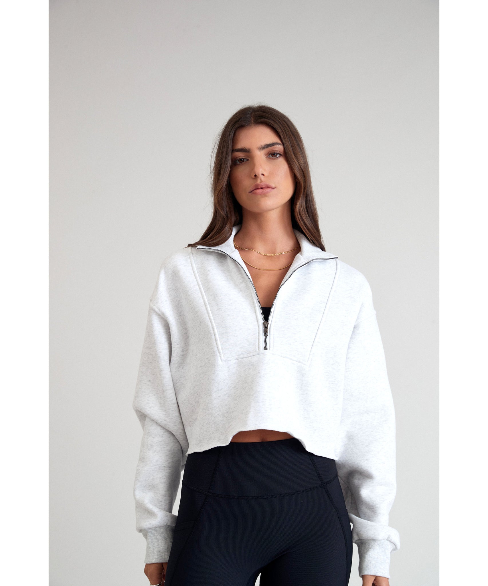 Maddy Crop 1/2 Zip Pullover