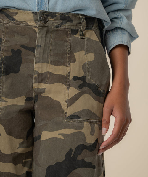 Ashton Camo Barrel Denim