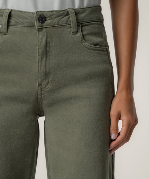 Meg Wide Leg Side Panel Denim - Juniper