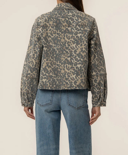 Bayley Leopard Denim Jacket
