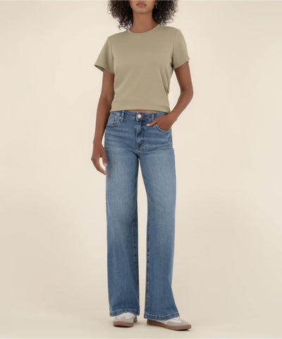 Jean High Rise Wide Leg Denim