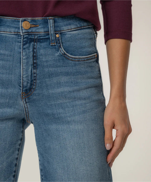Avery Easy Straight Leg Raw Hem Denim