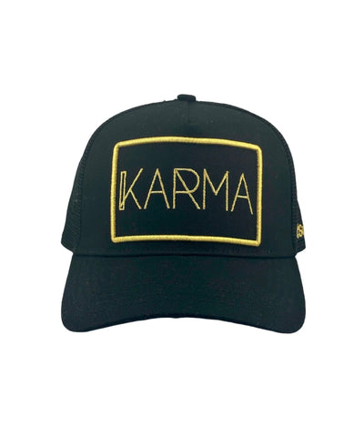 Karma Trucker Hat - Black/Gold