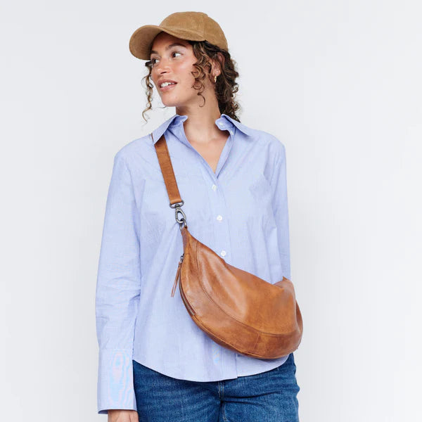 Kalia Leather Sling/Crossbody - Oat
