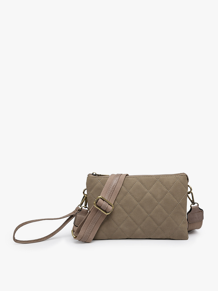 Missy Crossbody Bag - Quilted Grey Taupe