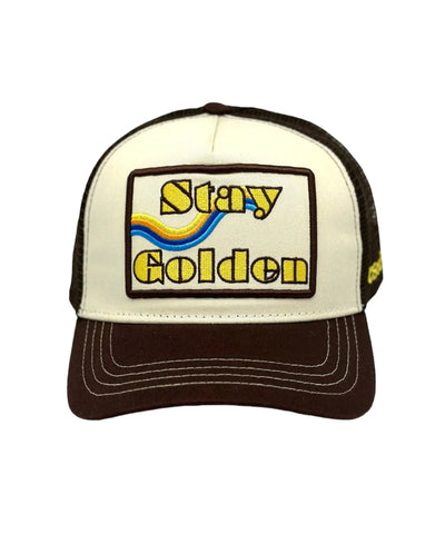 Stay Golden Trucker Hat - Brown