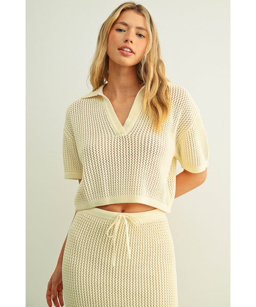 Lesle Crochet Knit Skirt