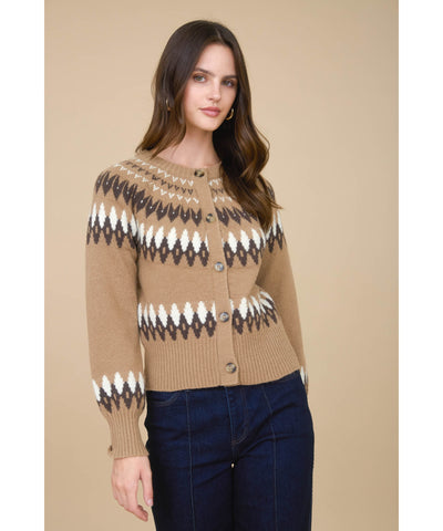 Fair Isle Knit Cardigan