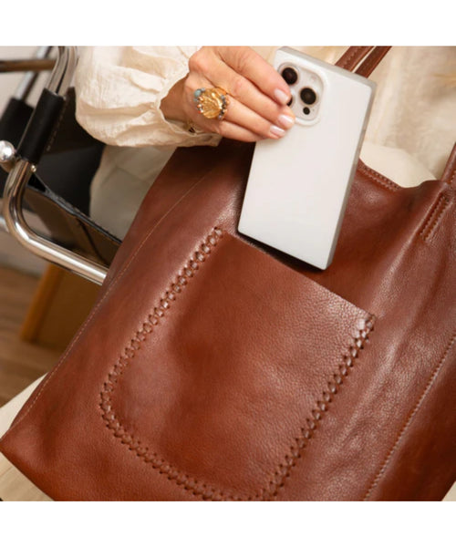 Gabby Leather Tote Bag