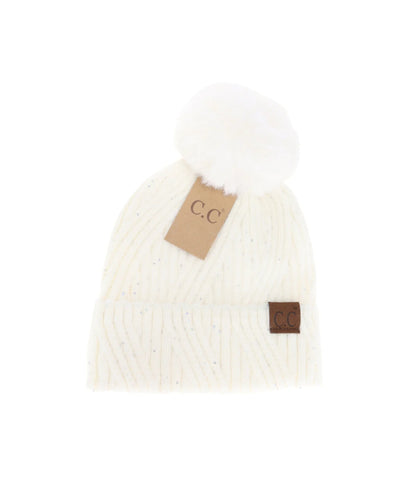 CC Beanie - Sprinkle Sequence Beanie - Ivory