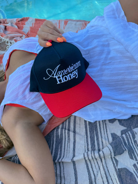 American Honey Puff Embroidered Hat