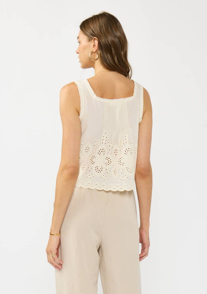 Poppy Eyelet Embroidery Tank Top