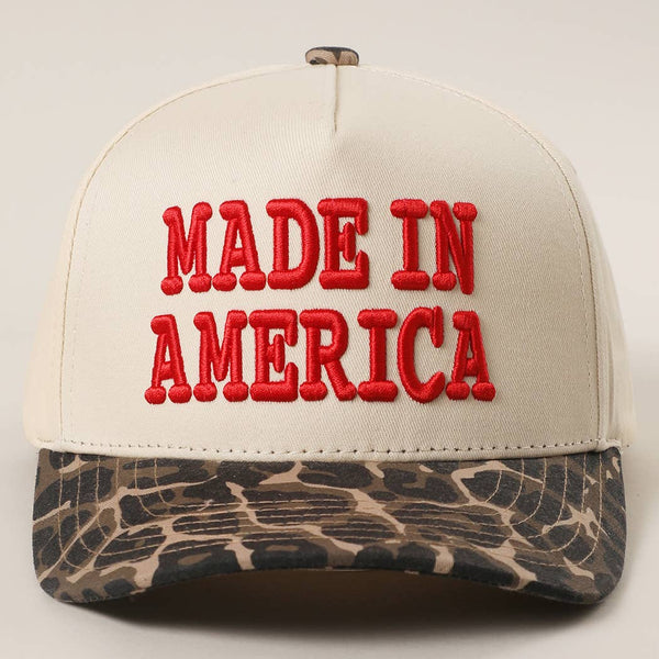 MADE IN AMERICA 3D Embroidered Trucker Hat