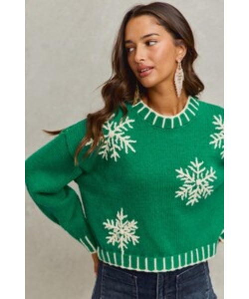 Snow Day Snowflake Christmas Sweater