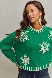 Snow Day Snowflake Christmas Sweater