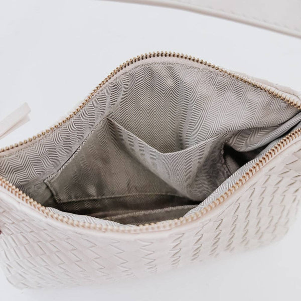 Harper Hobo Woven Shoulder Bag - Brown