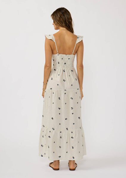 Indie Embroidered Tiered Maxi Dress