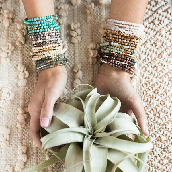 Stone Wrap Bracelet/Necklace: African Turquoise - Stone of Transformation