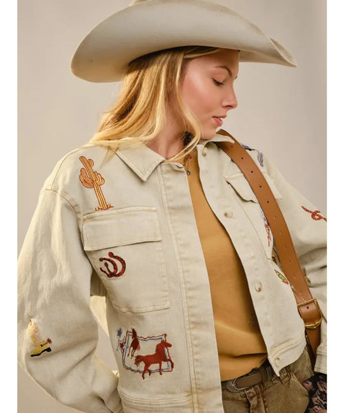 Buck Up Western Denim Jaket